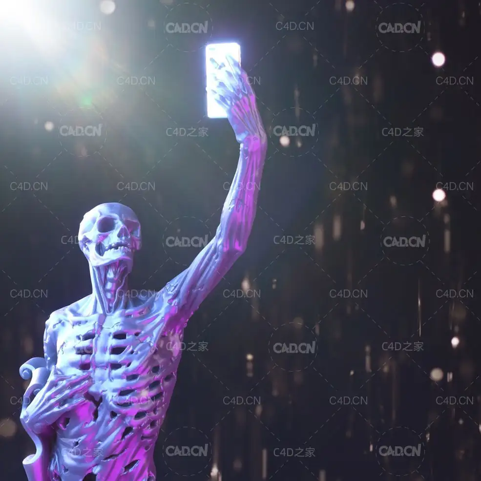 C4D Corona自拍的骷髅人像创意工程 Skull Technology - C4D之家 - IMG_4765.jpg