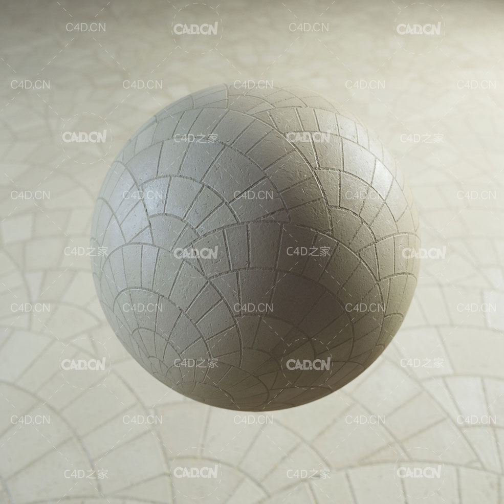 C4D Octane扇形地砖材质 4K European Cobblestone - C4D之家 - Cobblestone_20Prev_2001.jpg