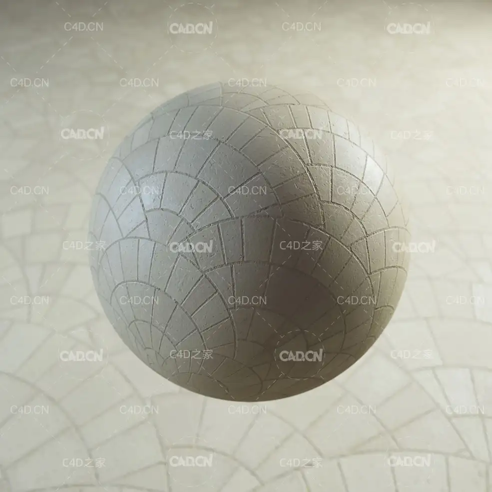 C4D Octane扇形地砖材质 4K European Cobblestone - C4D之家 - Cobblestone_20Prev_2001.jpg