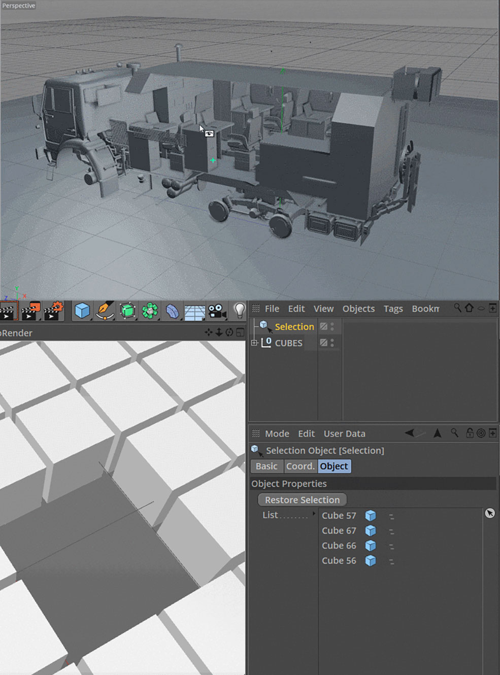 C4D快速隐藏物体脚本 Hide Click v1.0 R19 - C4D之家 - c2.jpg