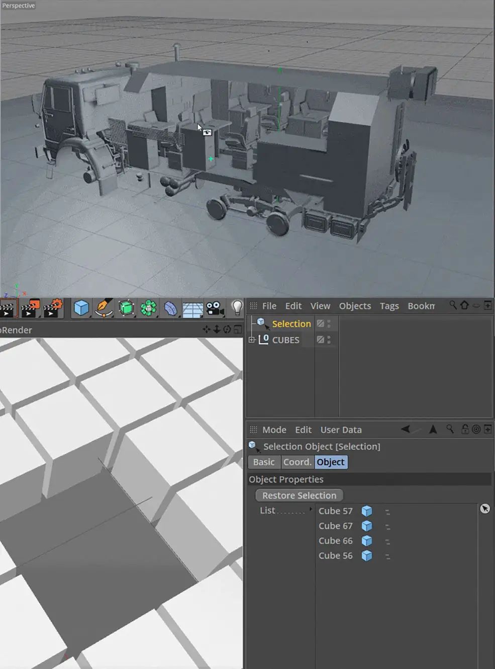 C4D快速隐藏物体脚本 Hide Click v1.0 R19 - C4D之家 - c2.jpg
