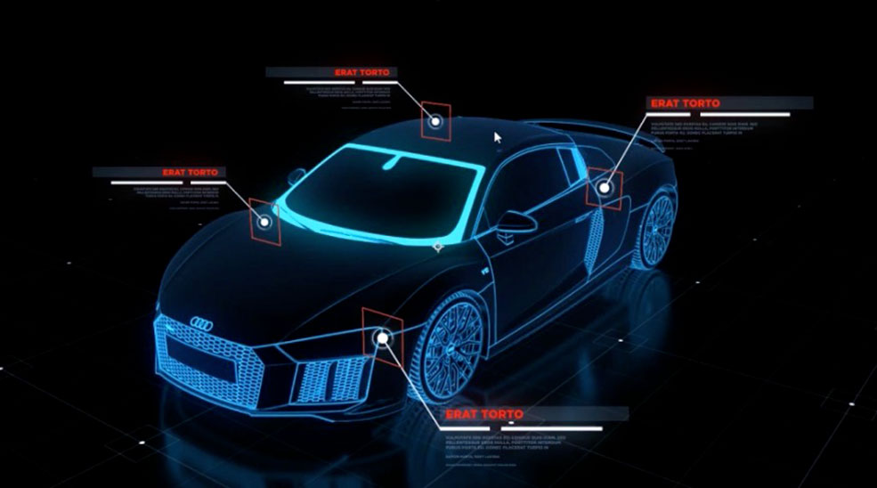 C4D制作光线奥迪R8展示教程