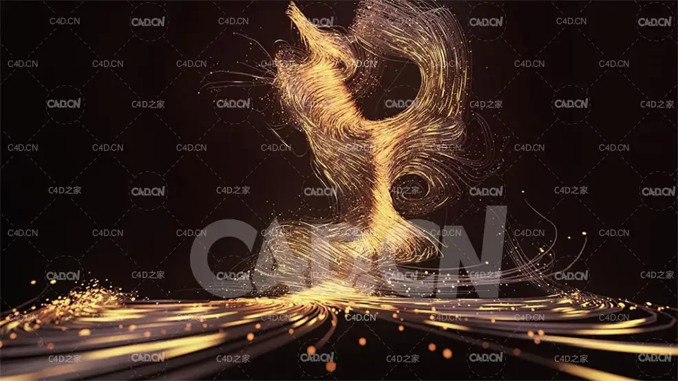 C4D酷炫X-Particles粒子生长动画工程