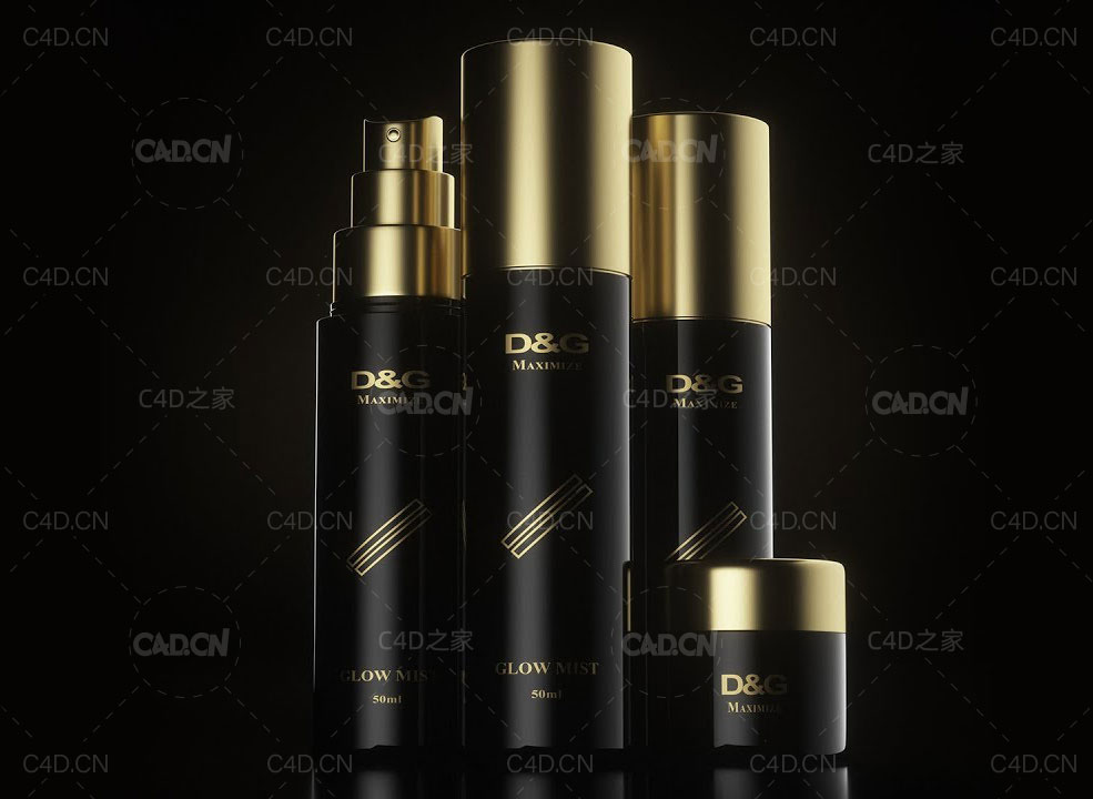 C4D Octane化妆品产品包装渲染教程 - C4D之家 - Product-Rendering-Live---Dark-Studio-Product---Octane-Render-and-Cinema-4D.jpg