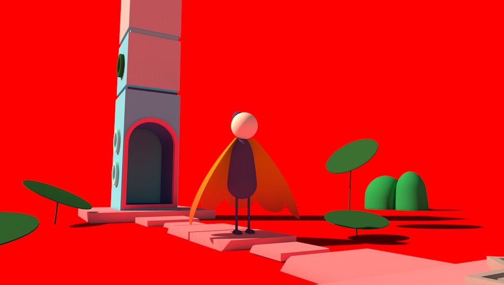 C4D纪念碑谷卡通场景工程