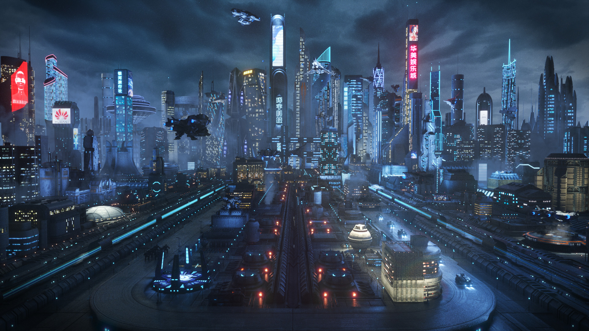 C4D大型概念科幻场景 - C4D之家 - cam01.jpg