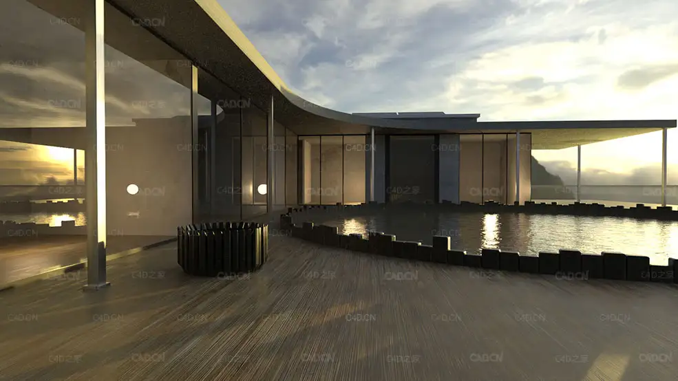 夕阳下的度假村建筑C4D模型 Cinema 4D 3D Model Modern Architecture House - C4D之家 - Free-Cinema-4D-3D-Model-Modern-Architecture-House.jpg