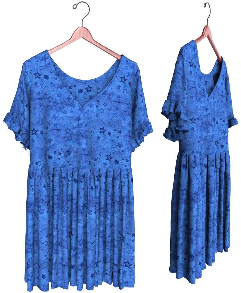 女式蓝色连衣裙C4D模型 Dress Pleated Camille Kleinman - C4D之家 - Dress6_CamilleKleinman.jpg