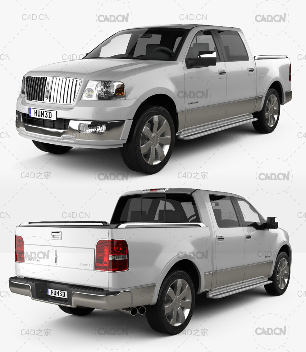 林肯皮卡汽车C4D模型 Humster3D - Lincoln Mark LT 2005 - 3DModel - C4D之家 - Lincoln_Mark_LT_2005_1000_0001.jpg