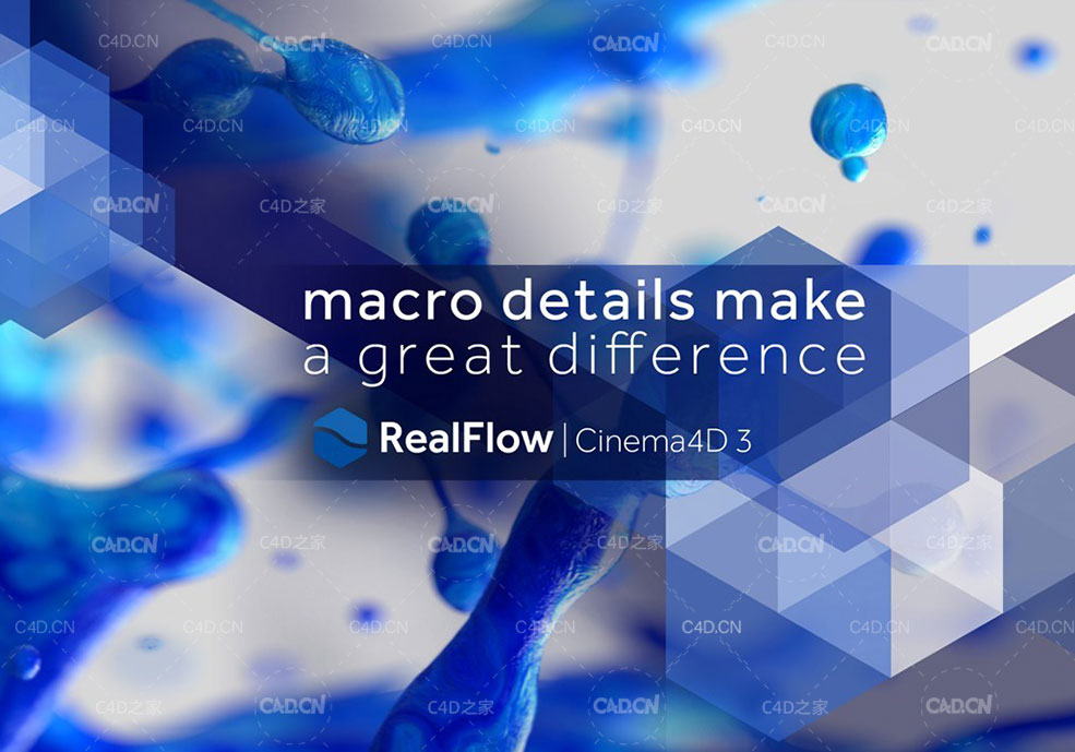 C4D流体特效模拟插件中文汉化版 NextLimit RealFlow C4D 3.1.1.0026