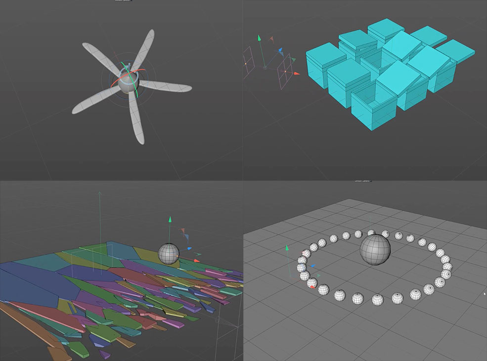 C4D几例铰链动力学案例教程 Cinema 4D and Hinge Dynamics