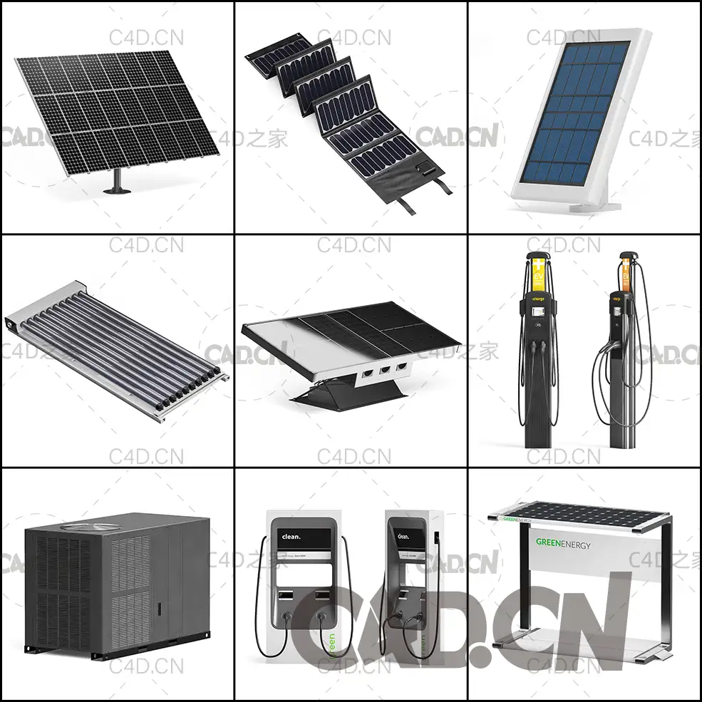 30个绿色节能环保设备模型合集 Green Energy 3D Models Collection - C4D之家 - 未命名-1.jpg