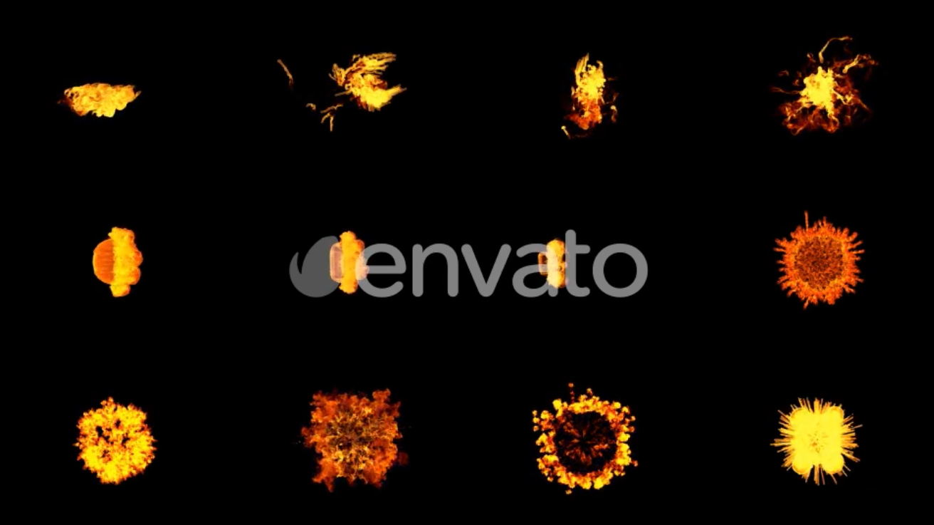 46组火焰爆炸视频素材 Fire Pack