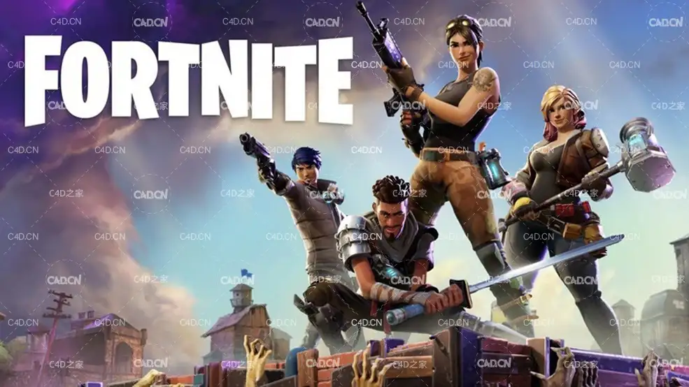 269套C4D射击游戏《堡垒之夜(Fortnite)》游戏模型合集