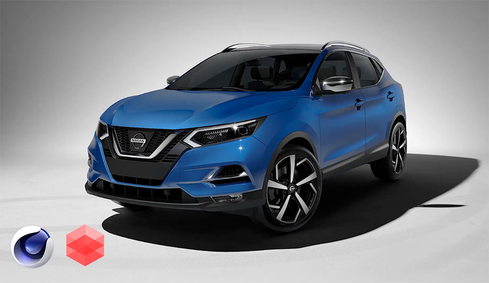 C4D使用Lightmap HDR Light Studio灯光插件给汽车布光教程