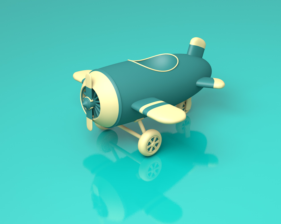 C4D卡通飞机 卡通轰炸机模型 - C4D之家 - 013a685da7bf85a8012163ba59cb35.png@2o.jpg