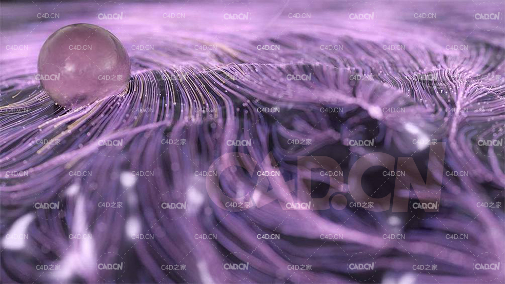 C4D XParticles光线生长行走动画工程 - C4D之家 - xparticles-artwork-wave-of-particles-and-a-traveling-sphere.jpg
