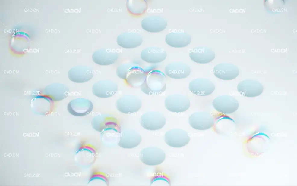 C4D Octane跳进洞里的球体动画工程