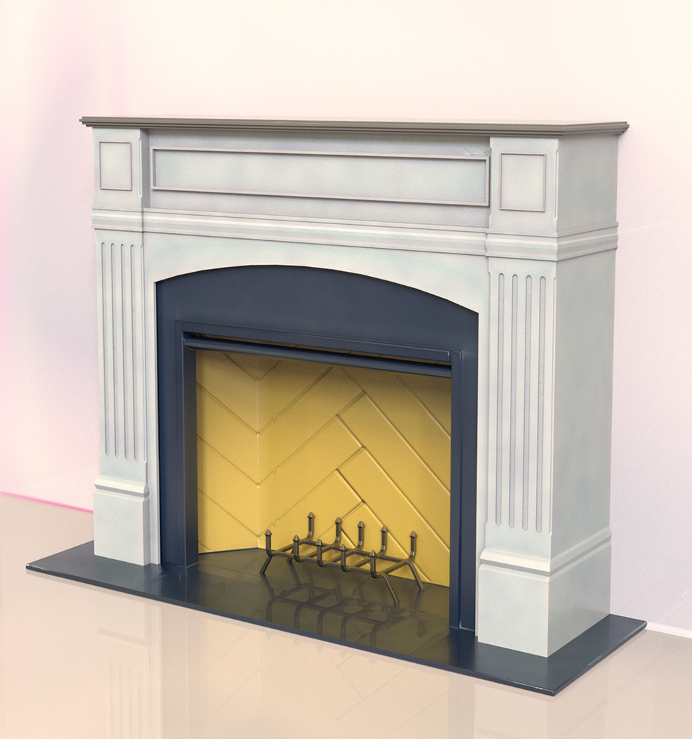 C4D Redshift欧式壁炉模型 FIreplace - C4D之家 - OPTION2.jpg