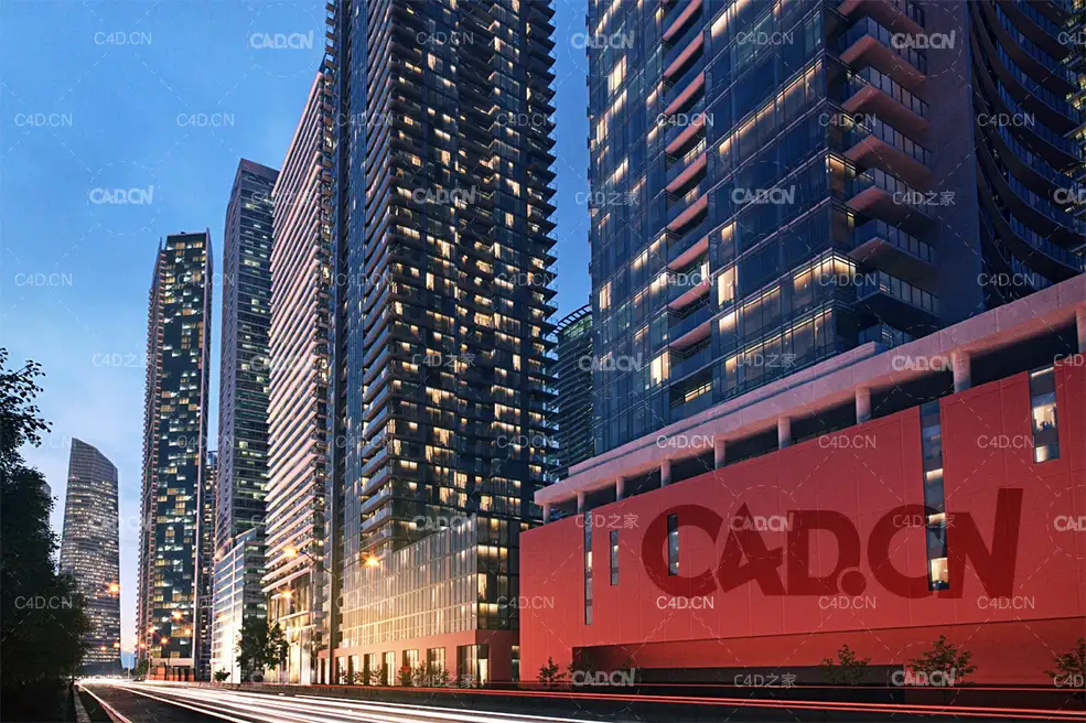 52栋摩天大厦高层建筑C4D模型 - C4D之家 - 181现代楼房大厦建筑-2.jpg