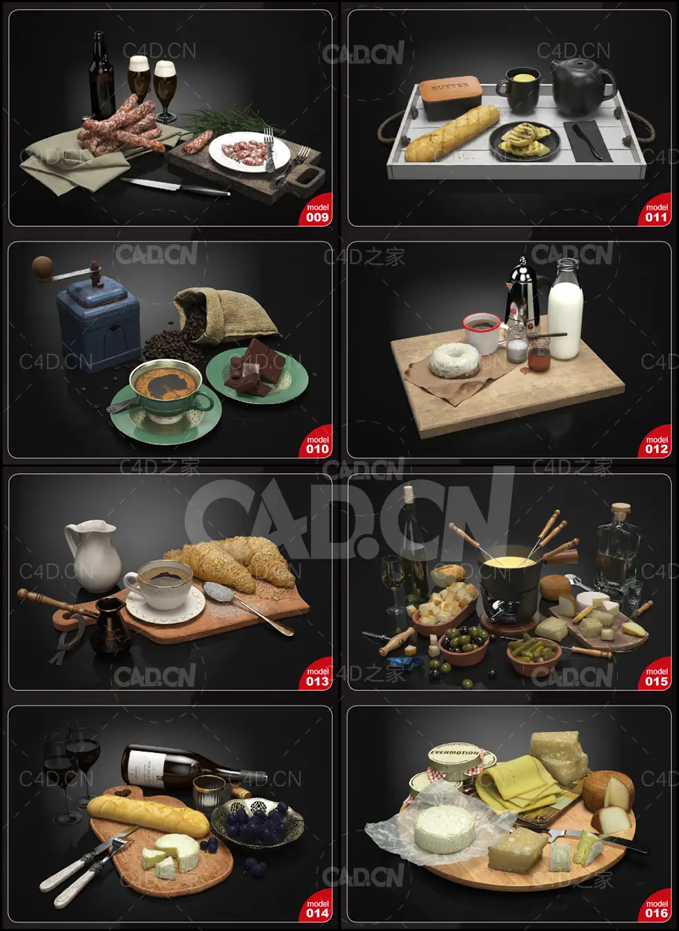 20个美食食品场景C4D模型合集 - C4D之家 - 未命名-2.jpg