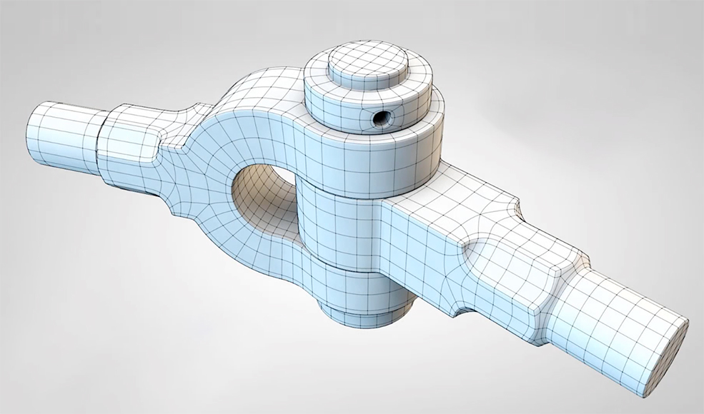 C4D机械关节零件多边形建模教程 SDS Excercise: Knuckle Joint