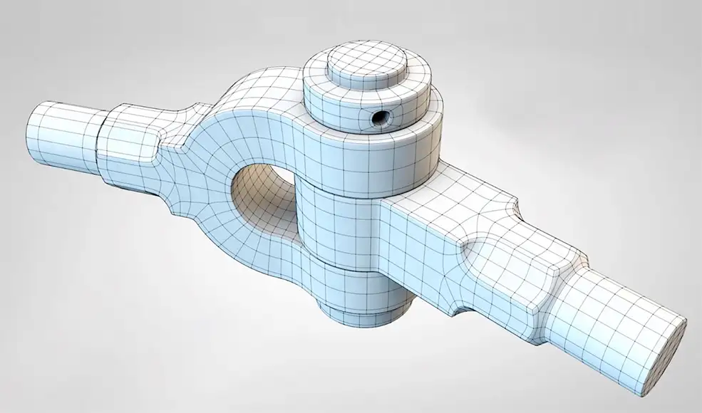 C4D机械关节零件多边形建模教程 SDS Excercise: Knuckle Joint
