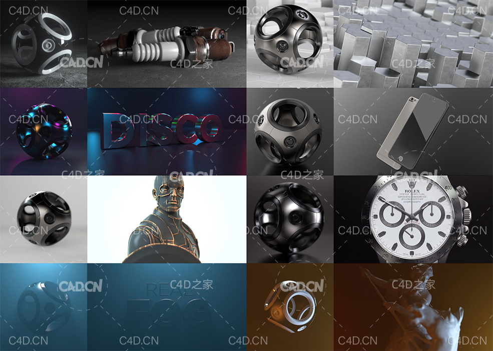 16组实用Cinema4D C4D Redshift渲染器场景渲染灯光预设工程 - C4D之家 - 未标题-2.jpg