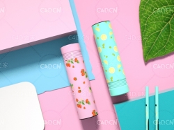 C4D OCTANE可爱的印花水杯产品渲染