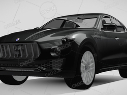 玛莎拉蒂莱万特汽车2018C4D汽车模型下载