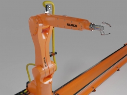 工业机器人KUKA库卡六轴机械手臂Robot Agilus工业自动化生产线设备三维模型下载Robot Kuka Agilus With Rig Animate