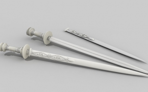 宝剑C4D模型 sword 3d model