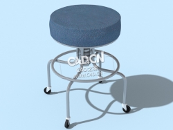 C4D医院可移动圆凳子模型下载 Stool 3dmodel