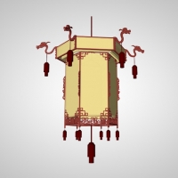 中式灯笼C4D模型 Lantern