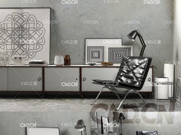 C4D室内模型渲染：艺术工作室室内渲染模型 BeInspiration 93 3D models