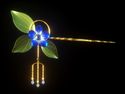 簪子发簪C4D模型