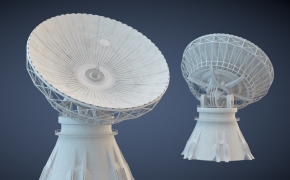 卫星信号接收器C4D模型 Satellite signal receiver