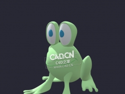 卡通青蛙C4D模型 Cartoon Frog