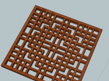 SU模型：中式窗格4 Pane