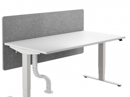 尼维带屏升降桌赫曼米勒办公桌3D模型素材下载Nevi Sit-Stand Desk with Screen by Her