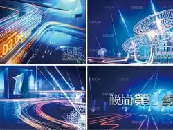 C4D科技新闻频道包装《光线新闻》片头工程模板