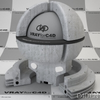 vray for c4d材质：Ando Concrete