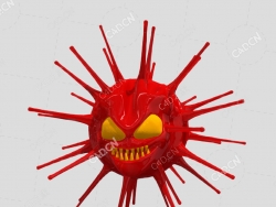 邪恶的病毒头像角色模型coronavirus