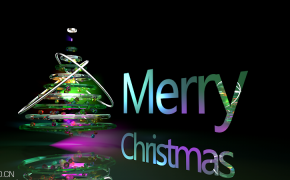 几何抽象圣诞树模型