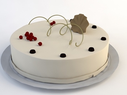 蛋糕C4D模型 cake 3d model