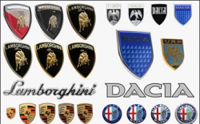 车标C4D模型 Emblems