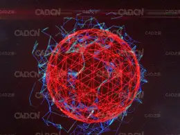 C4D AE科幻网格圆球动画工程 C4D AFTER EFFECT Basic Motion Grphics
