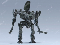 科幻机甲战士哥利亚C4D模型GOLIATH