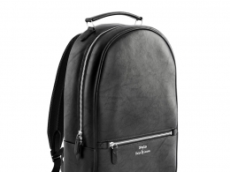 黑色皮革背包时尚包袋3D模型素材下载Leather Backpack Black by Polo Ralph Lauren