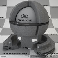 vray for c4d材质：Arroway concrete01 low res